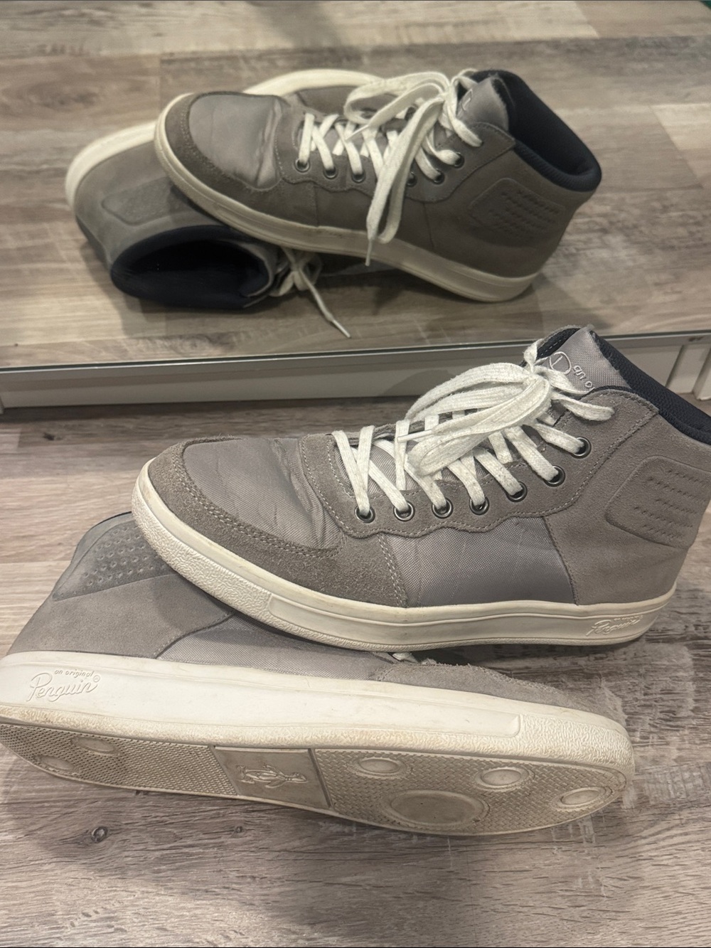 Original Penguin Men's Gray High-Top Sneakers